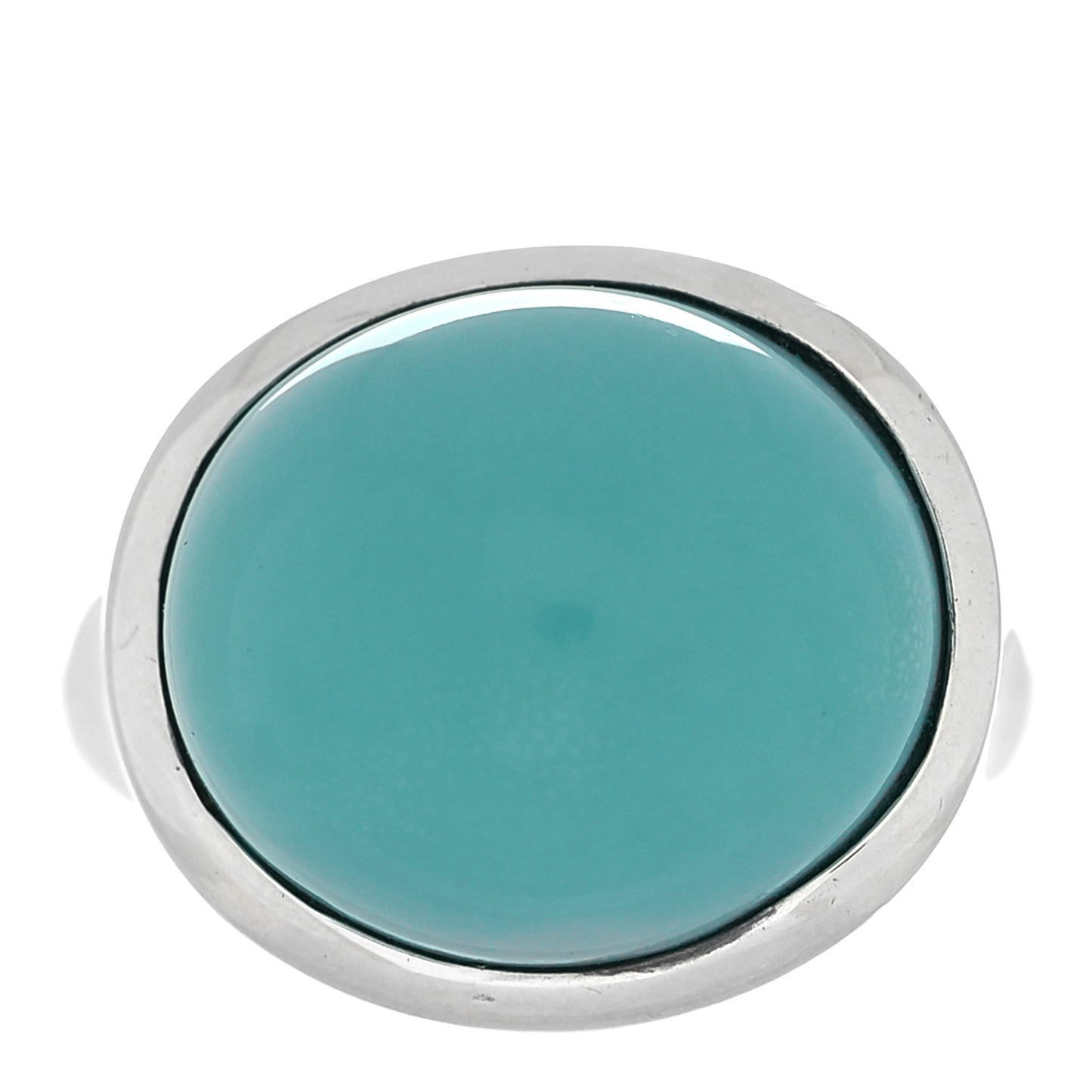 Sterling Silver Elsa Peretti Turquoise Cabochon Ring 52 6