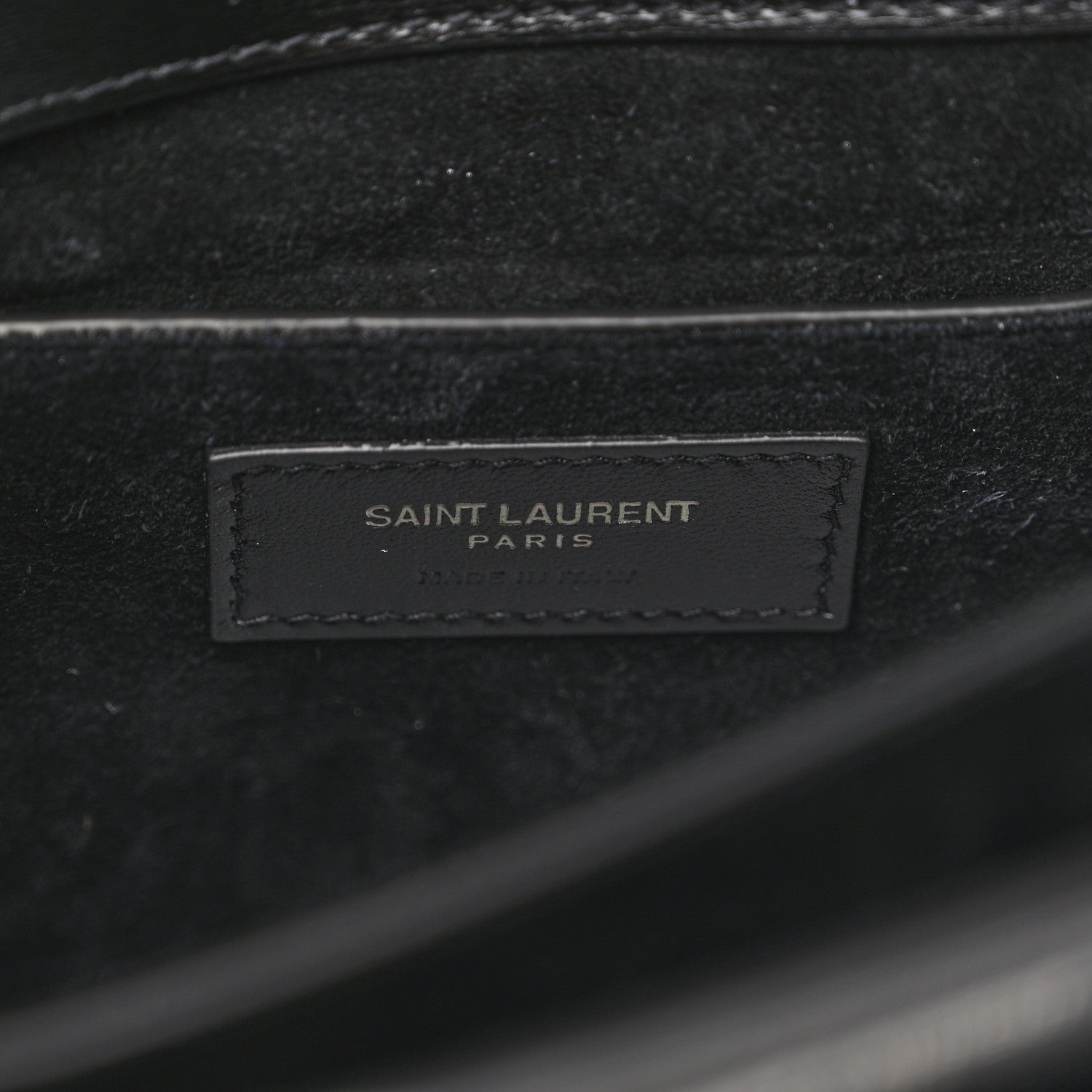 Saint Laurent Calfskin Large Monogram Monochrome Sunset Black 8 of 13