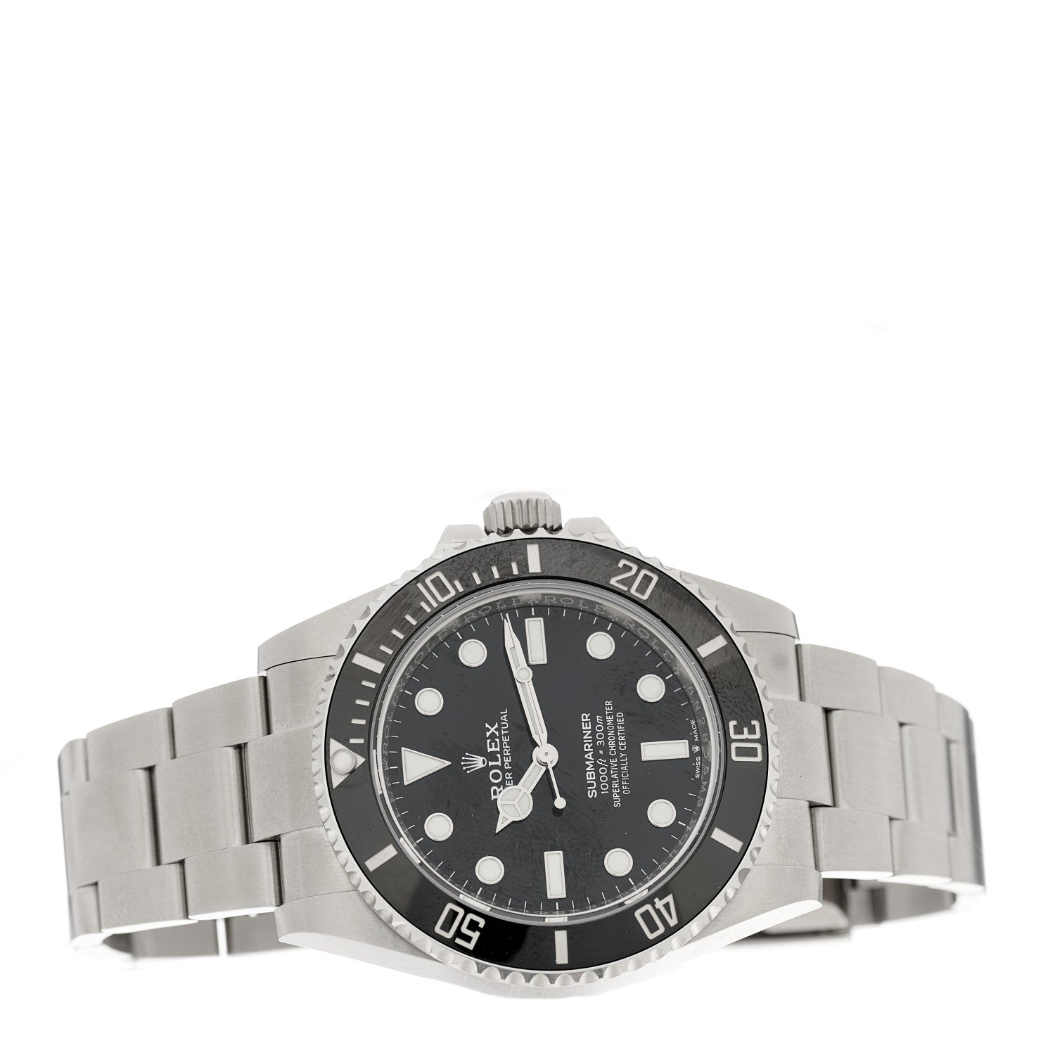 Rolex Stainless Steel 41mm Oyster Perpetual Submariner Watch Black 124060 2 of 5