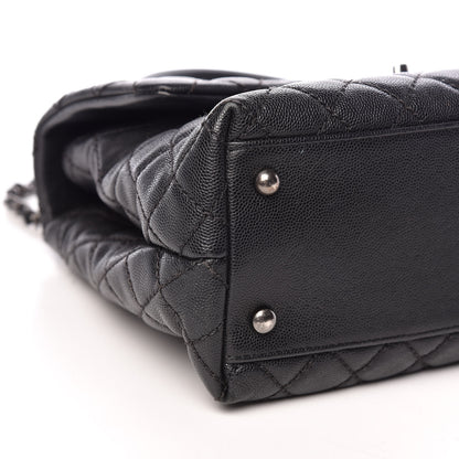 Chanel Caviar Quilted Medium Coco Handle Flap Black 5 of 12