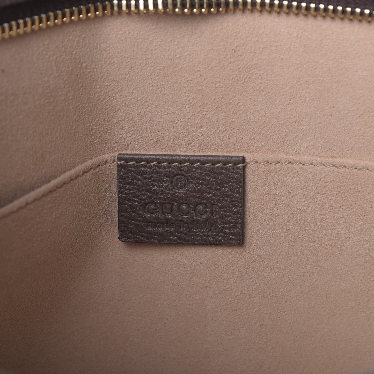 GG Supreme Monogram Web Ophidia Pouch Brown