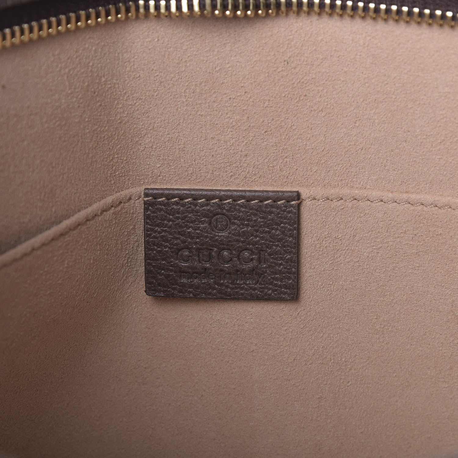 Gucci GG Supreme Monogram Web Ophidia Pouch Brown 8 of 9