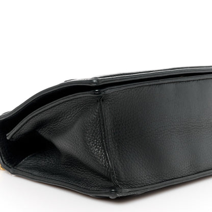Christian Dior Grained Calfskin Medium Diorama Flap Bag Black 9 of 11
