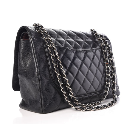 Chanel Caviar Quilted Maxi Double Flap Black 3 of 14