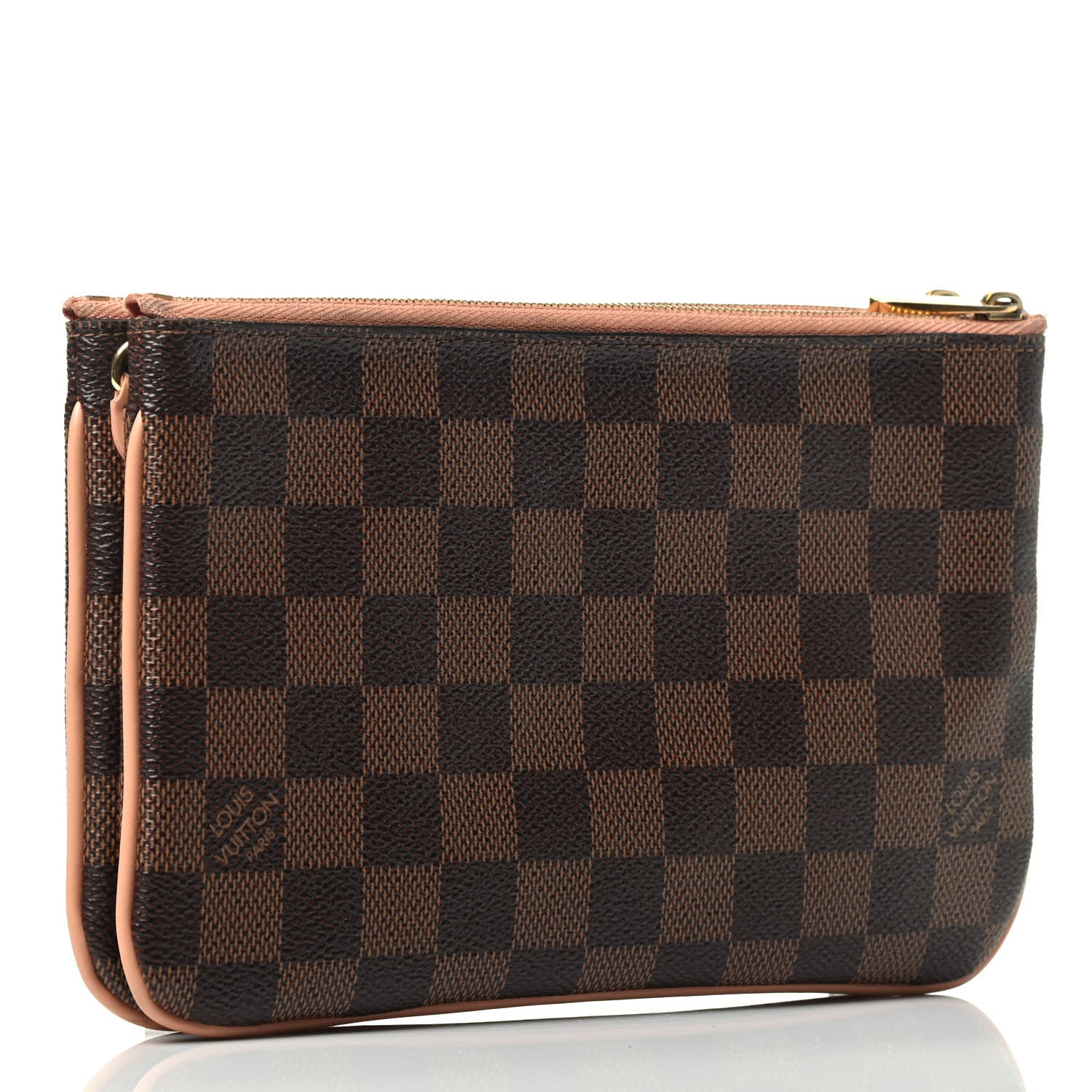 Louis Vuitton Damier Ebene Double Zip Pochette 2 of 3