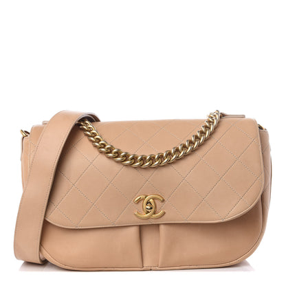 Chanel Calfskin Stitched Small Paris in Rome Messenger Beige 1 of 8