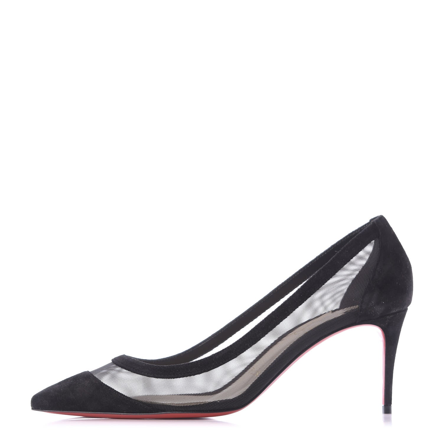 Christian Louboutin Veau Velours Rete Galativi 70 Pumps 37 Black 1 of 10