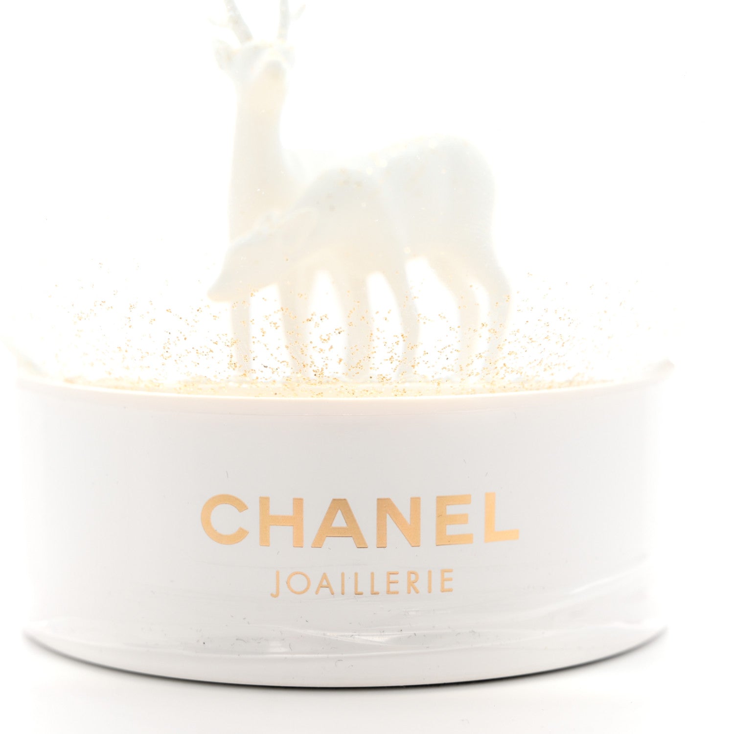 Chanel Glass Joaillerie Deer Christmas Snow Globe 3 of 7