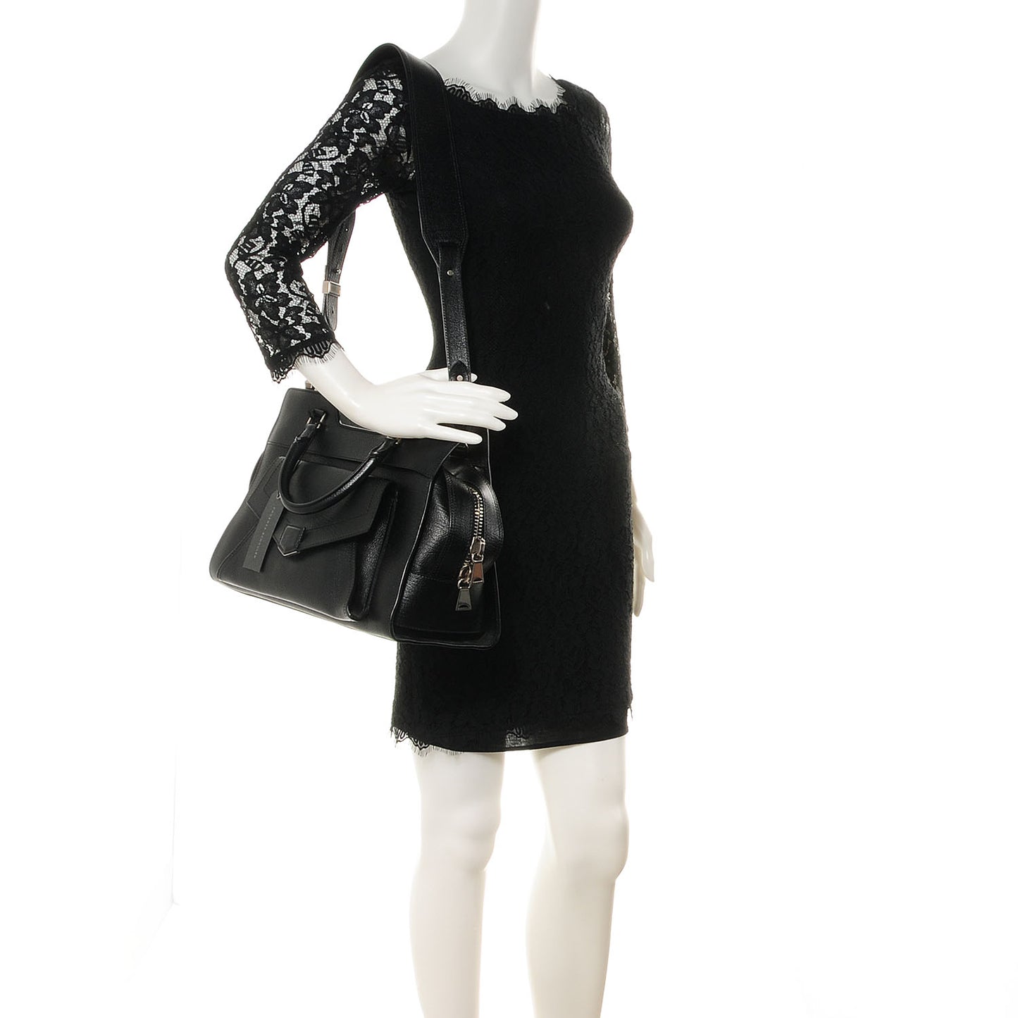 Leather PS13 Small Satchel Black