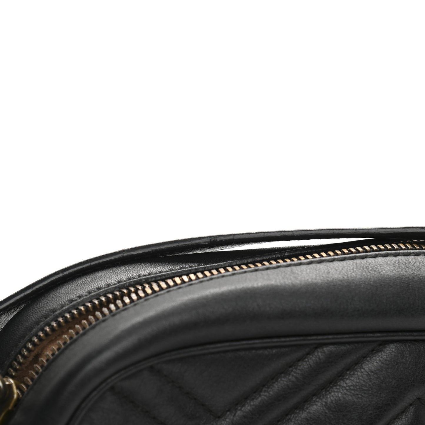 Calfskin Matelasse Small GG Marmont Chain Shoulder Bag Black