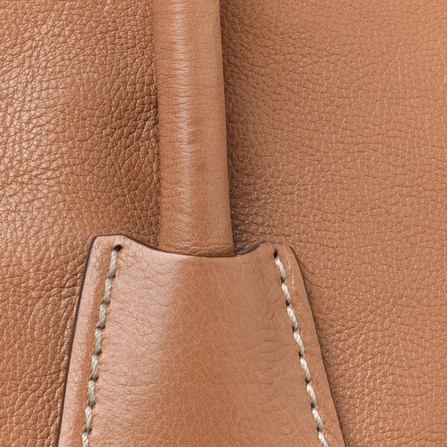 Glace Calf Twin Pocket Fringe Tote Caramel