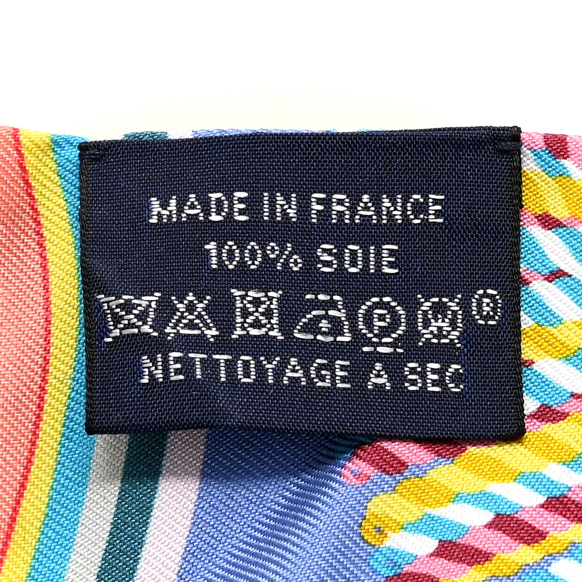 Hermes Silk Epaulettes De Gala Twilly Blue Multicolor 3 of 6