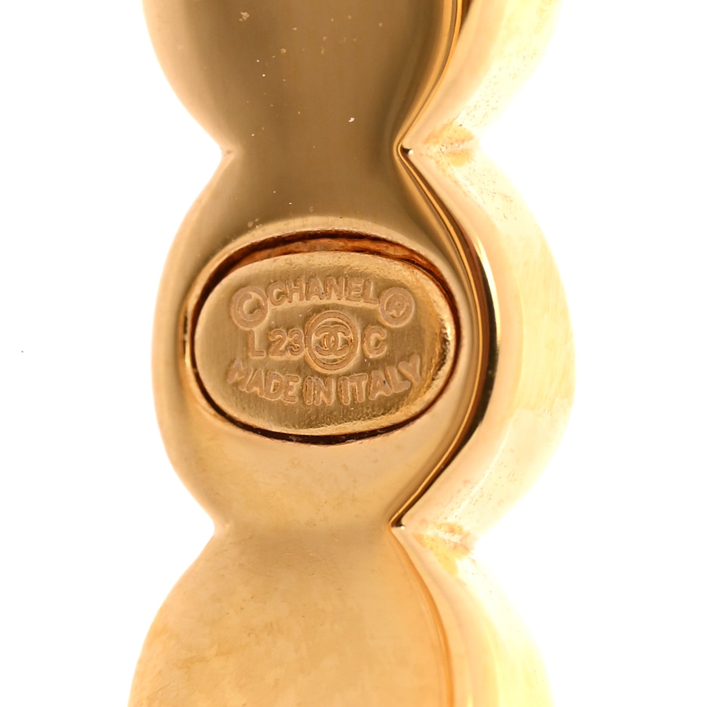 Crystal CC Cuff Bracelet M Gold
