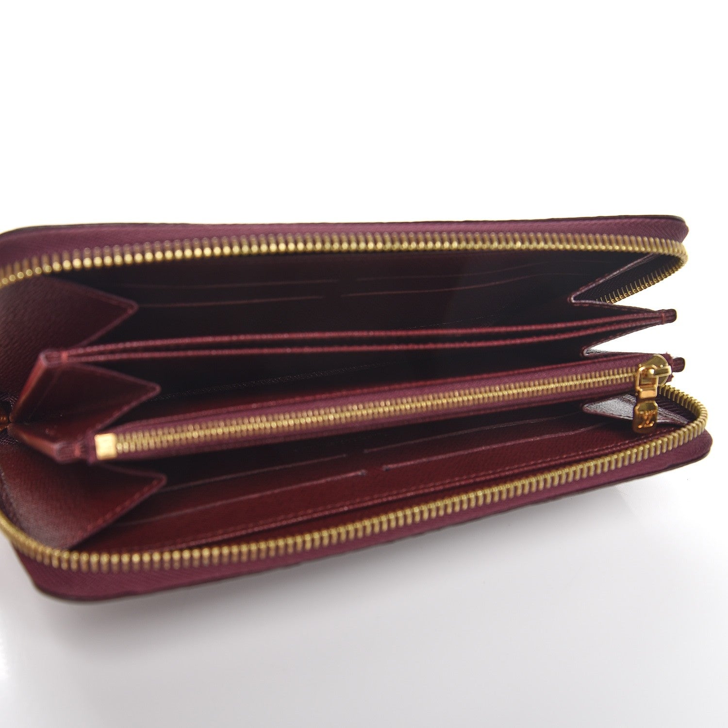 Louis Vuitton Damier Paillettes Zippy Wallet Red 5 of 7