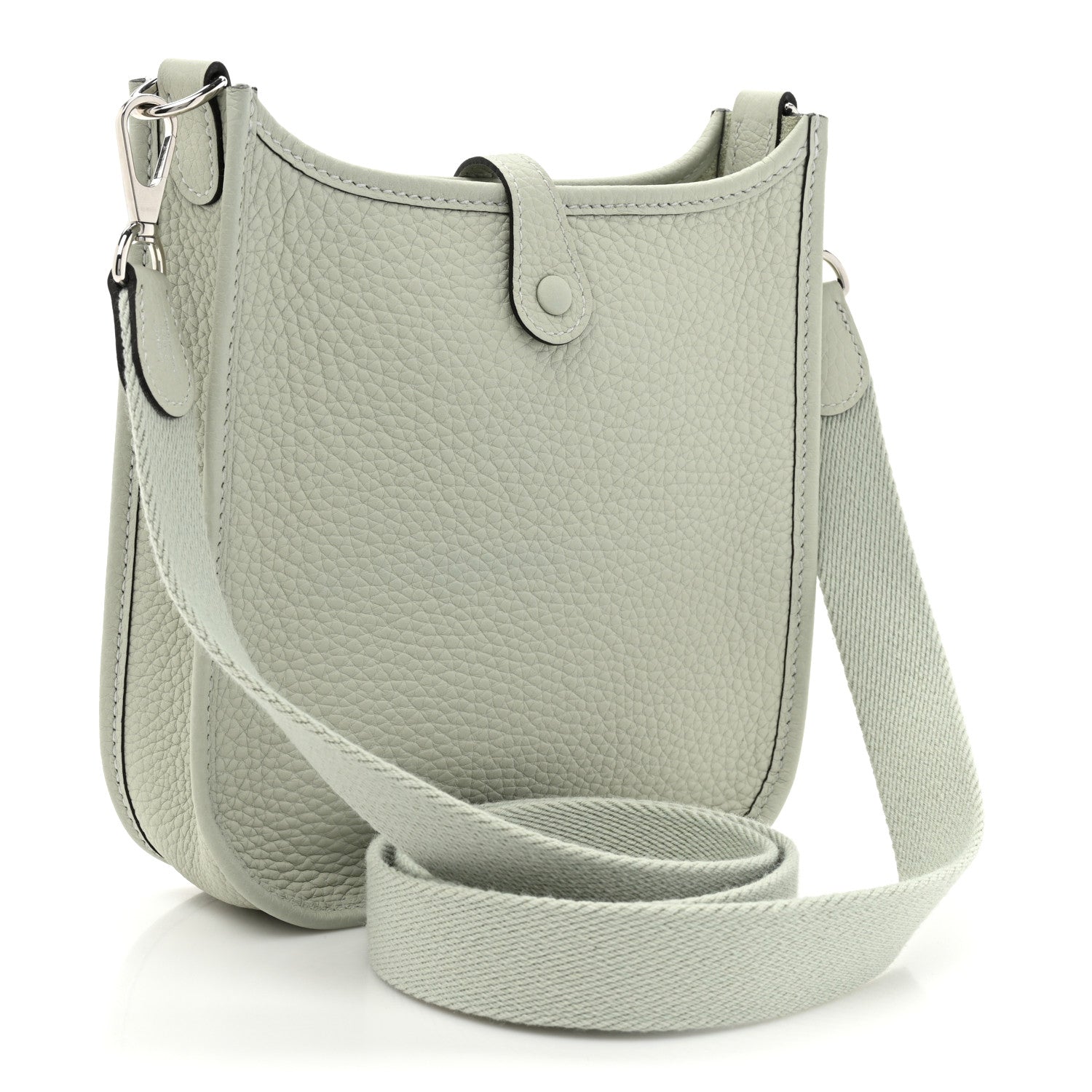 Hermes Taurillon Clemence Amazone Evelyne TPM Gris Neve 3 of 9
