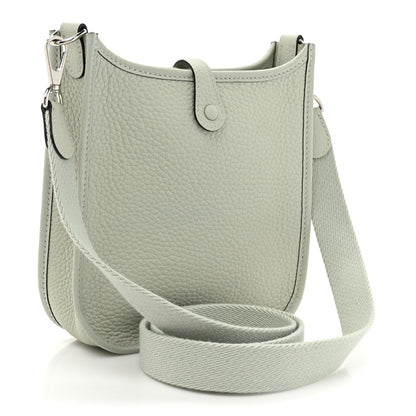 Hermes Taurillon Clemence Amazone Evelyne TPM Gris Neve 3 of 9
