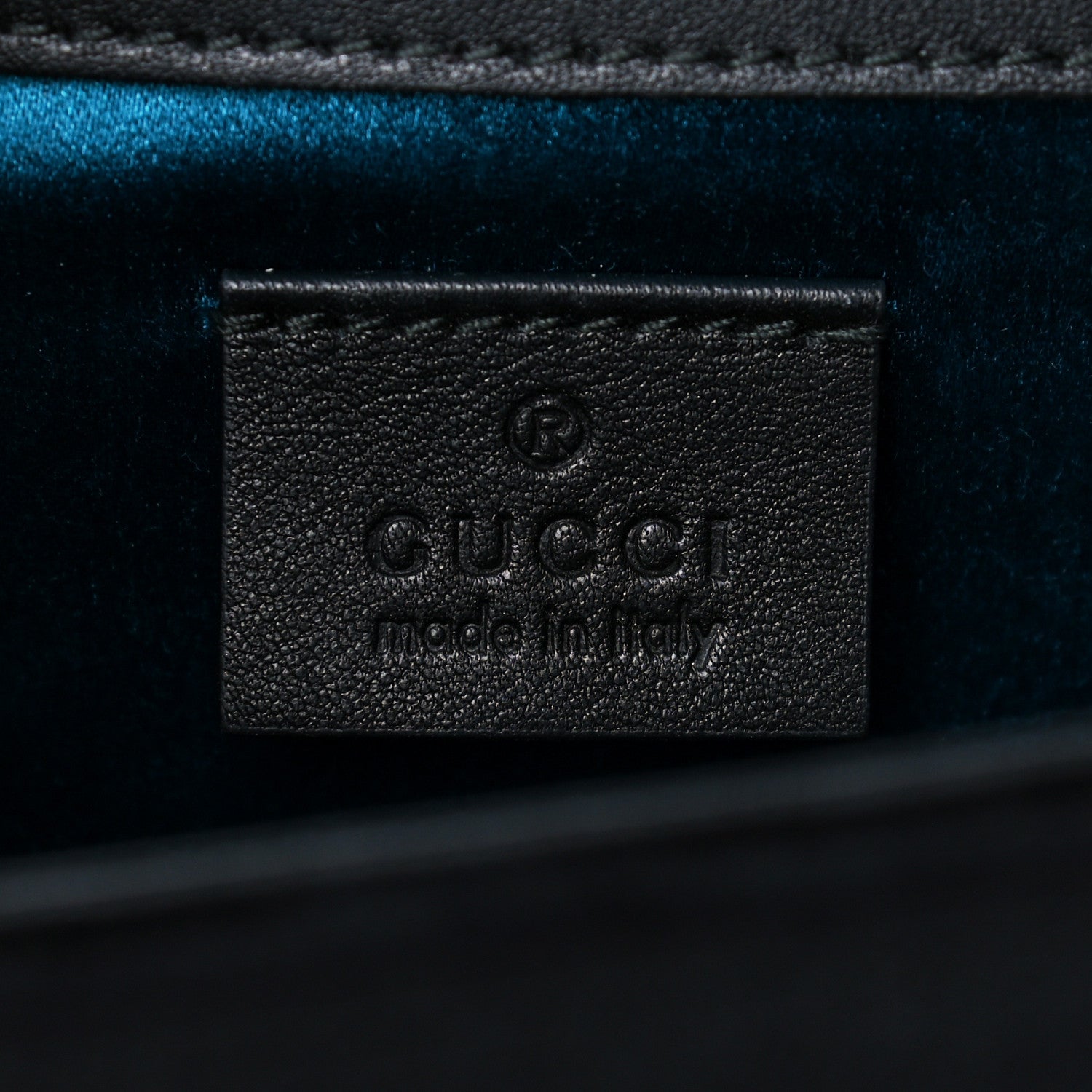 Gucci Velvet Crystal Square G Shoulder Bag Black 6 of 17