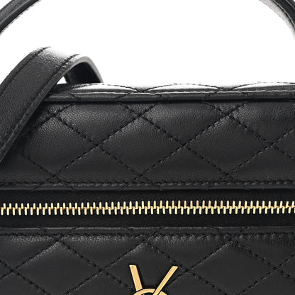 Saint Laurent Lambskin Quilted Mini Gaby Vanity Case Black 7 of 10