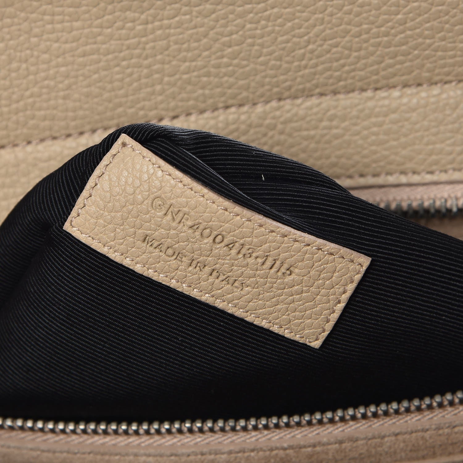 Saint Laurent Grained Calfskin Small Rive Gauche Dark Beige 9 of 9