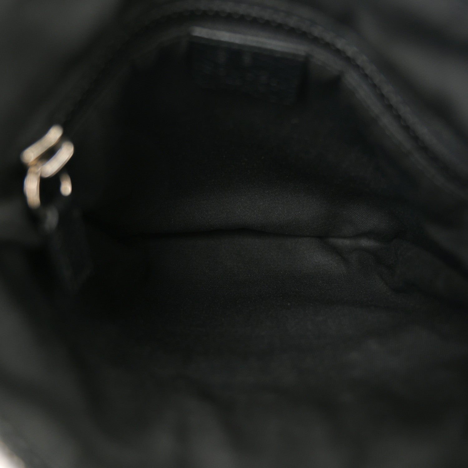 Gucci Nylon Monogram Mini Flat Messenger Bag Black 5 of 10