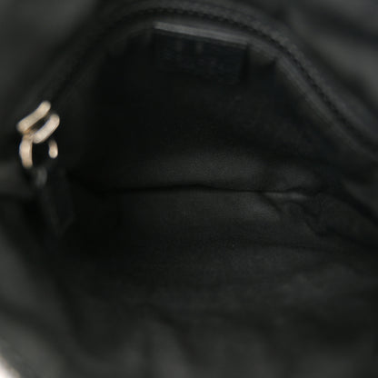 Gucci Nylon Monogram Mini Flat Messenger Bag Black 5 of 10