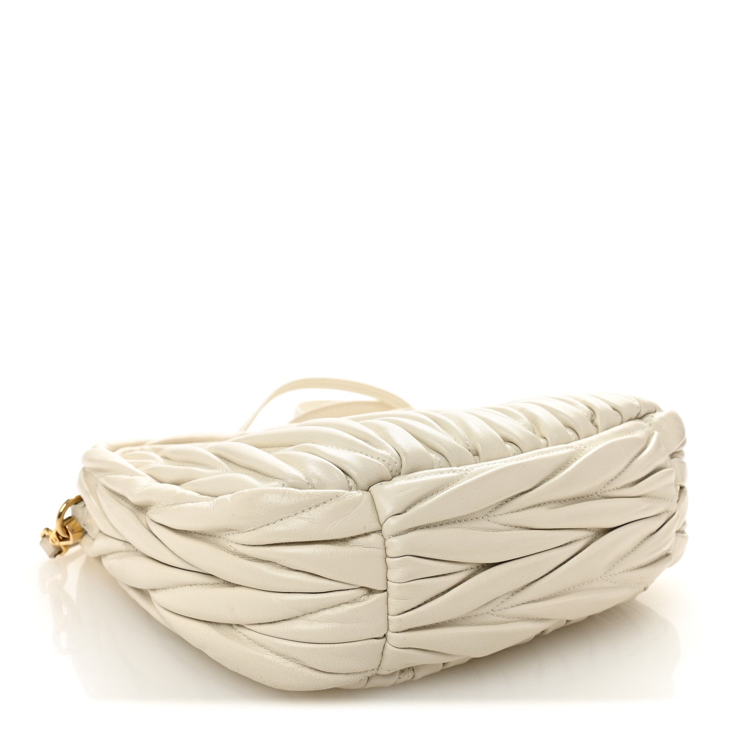 Miu Miu Nappa Matelasse Small Wander Hobo White 4 of 9