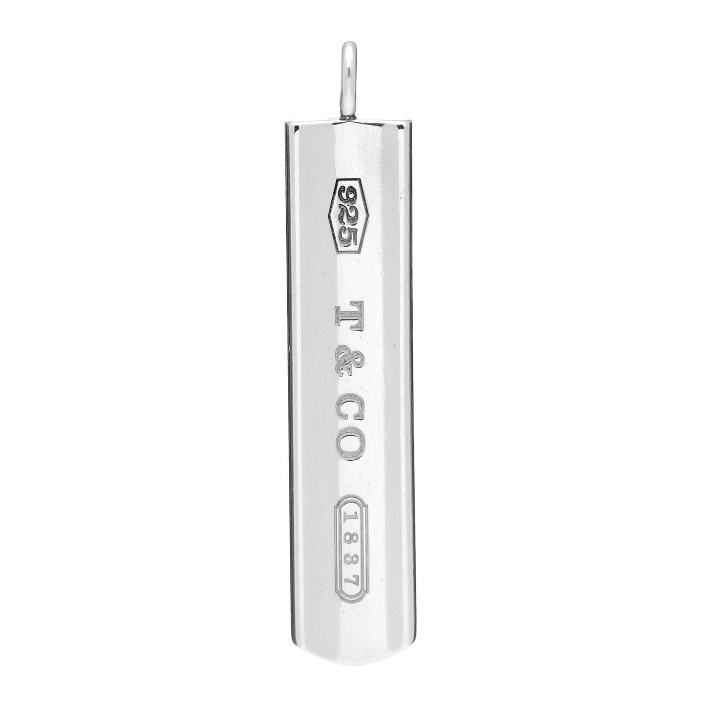 Sterling Silver 1837 Bar Pendant