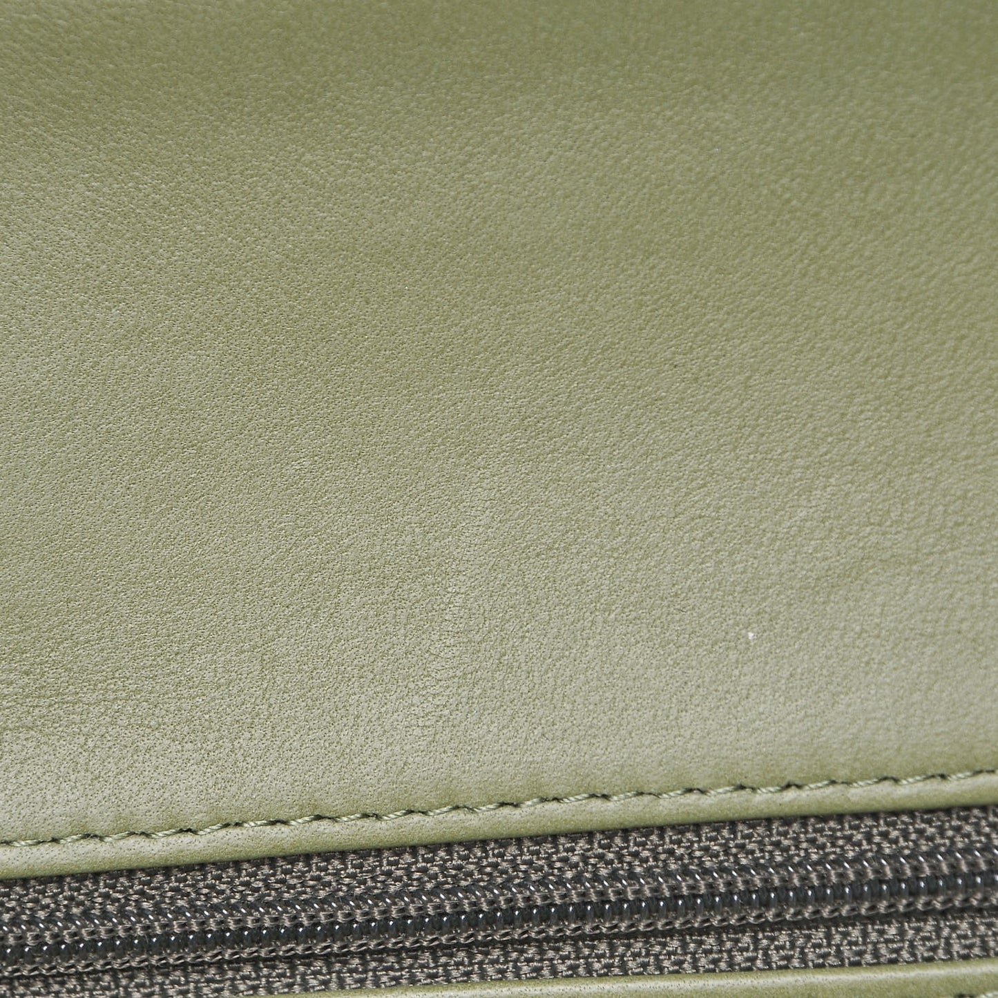 Lambskin Quilted Medium Double Flap Green