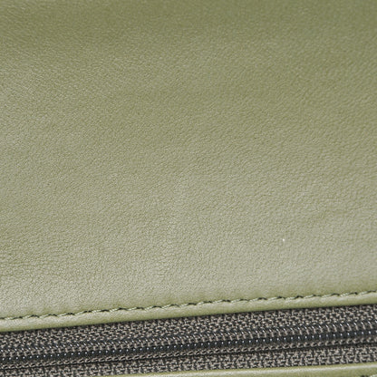 Chanel Lambskin Quilted Medium Double Flap Green 9 of 12