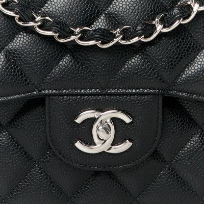 Chanel Caviar Quilted Jumbo Double Flap Black 9 of 11