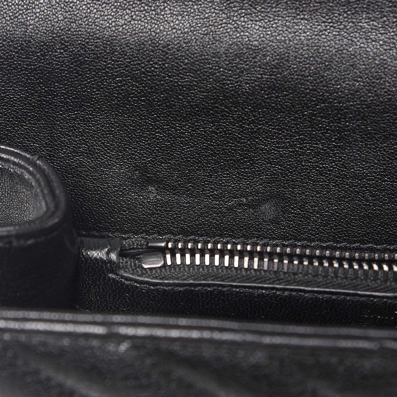 Saint Laurent Sheepskin Matelasse Chevron Monogram Medium College Bag Black 10 of 13