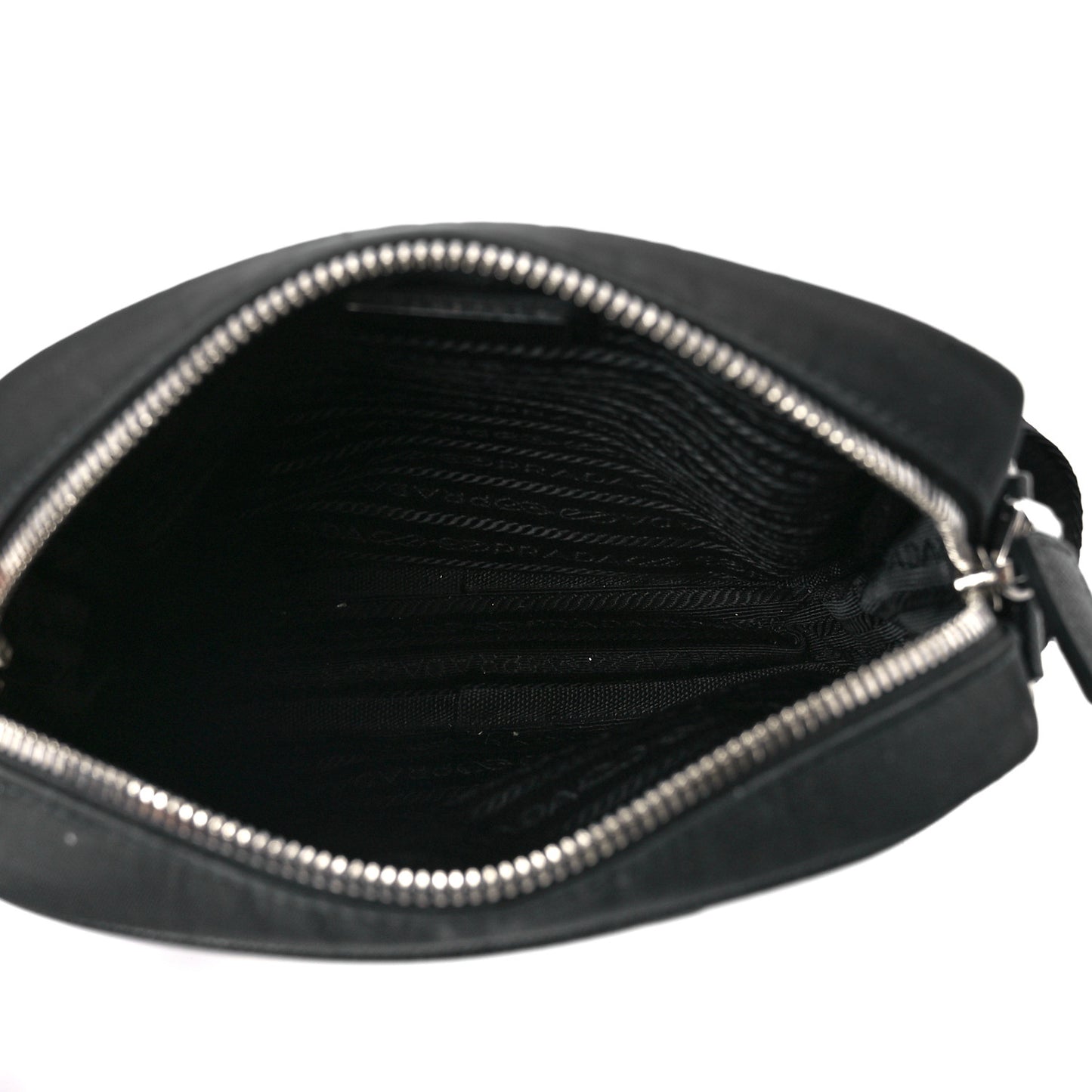 Tessuto Nylon Saffiano Messenger Bag Black Yellow