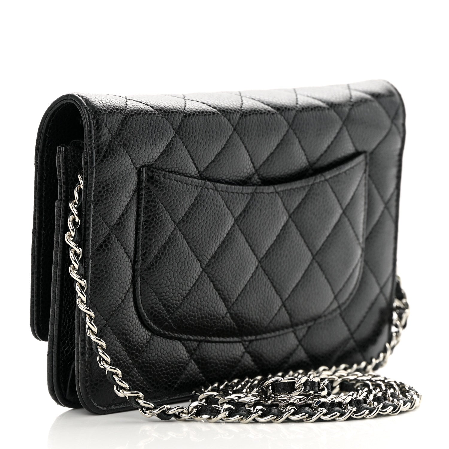 Chanel Caviar Quilted Wallet on Chain WOC Black 3 of 13