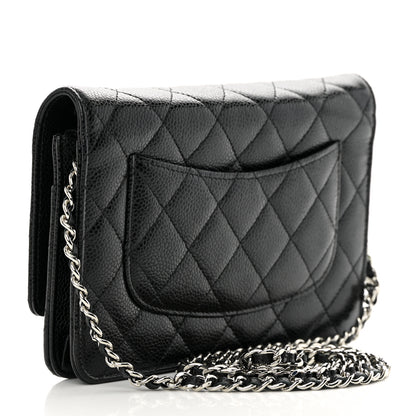 Chanel Caviar Quilted Wallet on Chain WOC Black 3 of 13