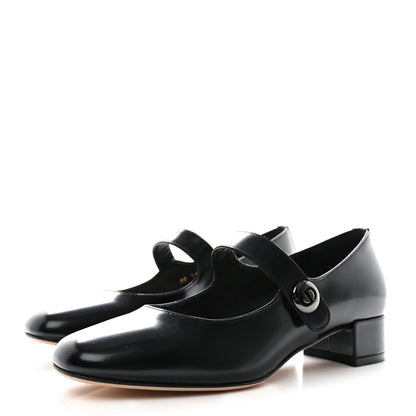 Christian Dior Brushed Calfskin Uniform 30mm Pumps 36 Black 3 of 10