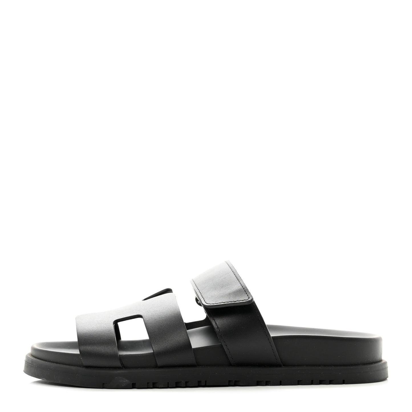 Calfskin Womens Chypre Sandals 36.5 Black