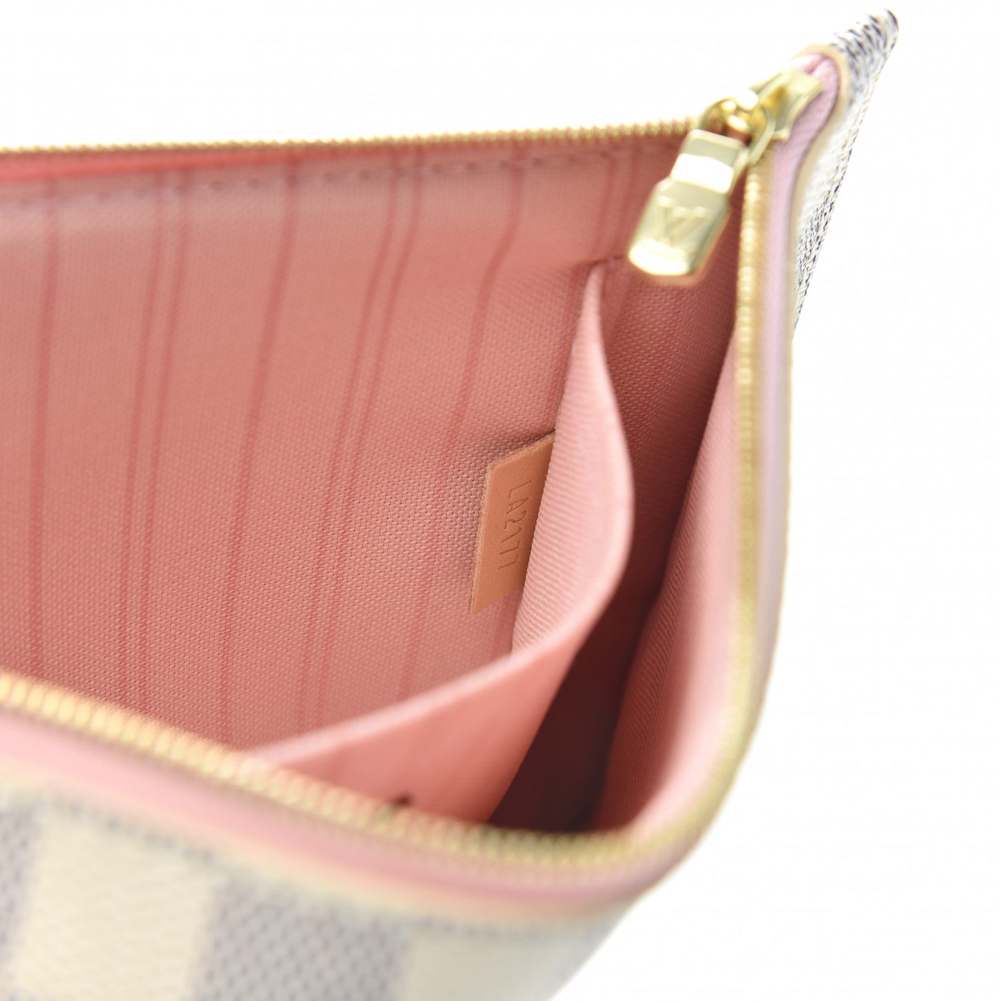 Damier Azur Neverfull MM GM Pochette Rose Ballerine