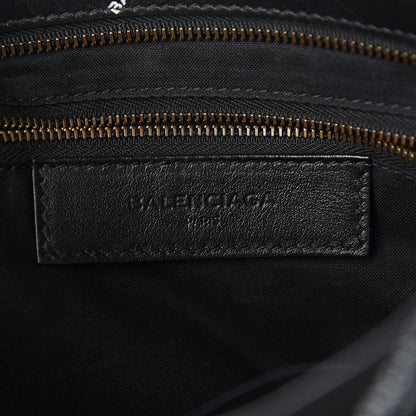 Balenciaga Veau Allover Logo Classic Hardware S City Black White 5 of 9