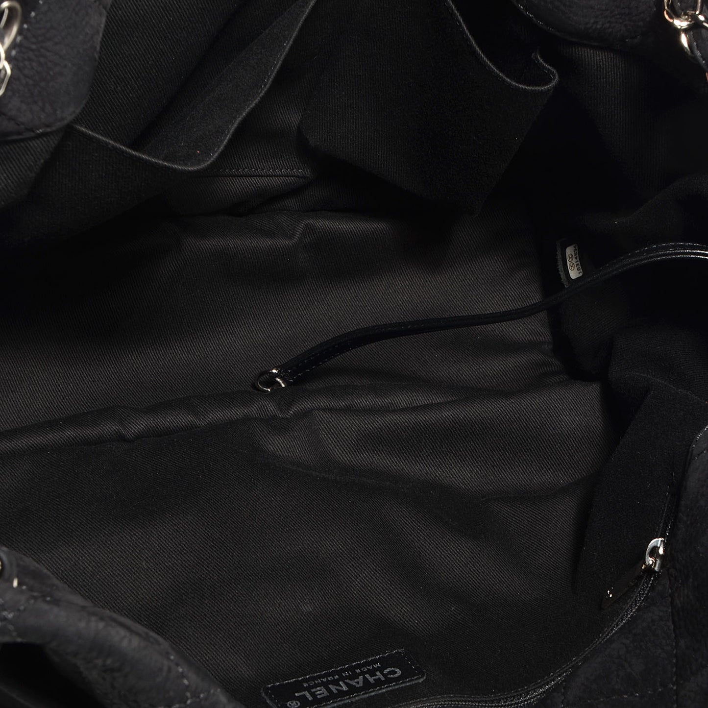 Ultra Soft Suede Calfskin Natural Beauty Tote Black