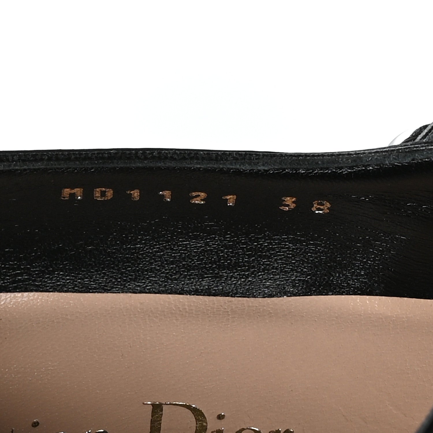 Christian Dior Brushed Calfskin Uniform 30mm Pumps 38 Black 8 of 9