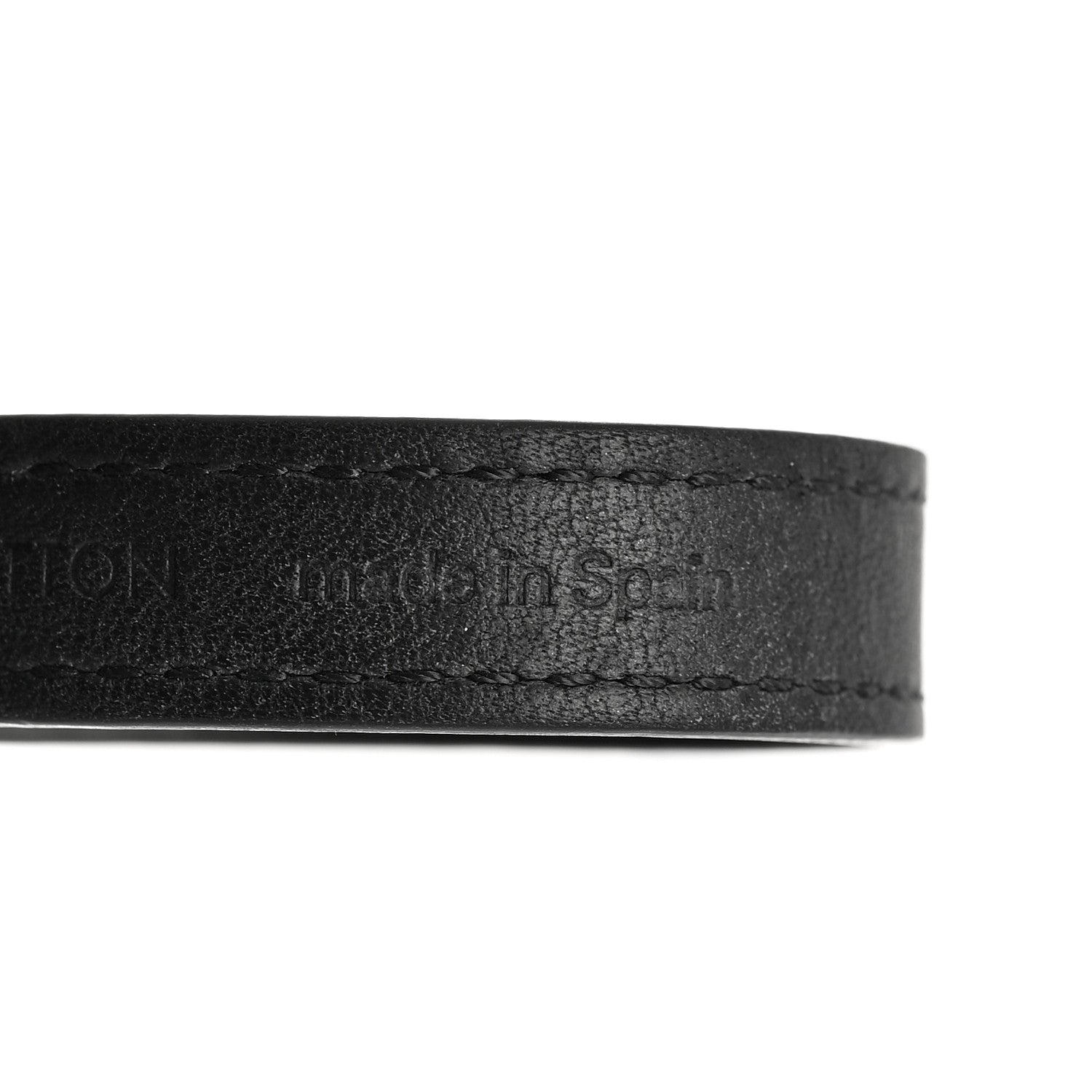 Louis Vuitton Leather Double Wrap Bracelet Black 5 of 8