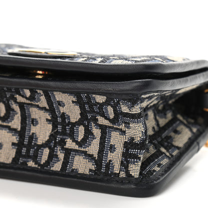 Christian Dior Oblique Nano 30 Montaigne Pouch Blue 9 of 10
