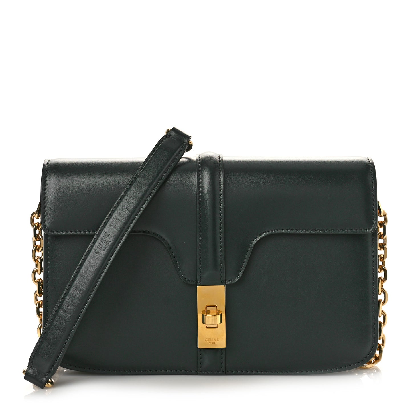 Satinated Calfskin 16 Chain Bag Amazone