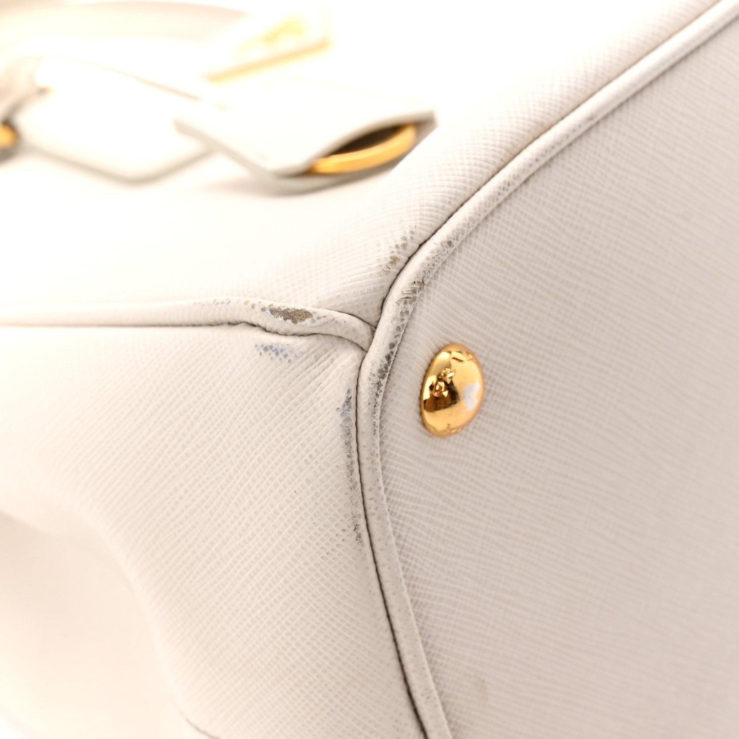 Prada Saffiano Lux Large Galleria Double Zip Tote Talco 13 of 18