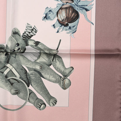 Hermes Silk Confident Des Coeurs Scarf 90 Purple Multicolor 4 of 5