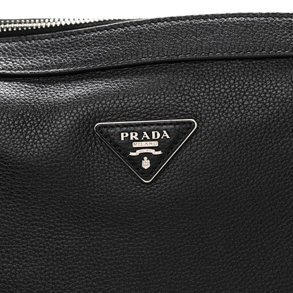 Prada Vitello Daino Shoulder Bag Black 8 of 13