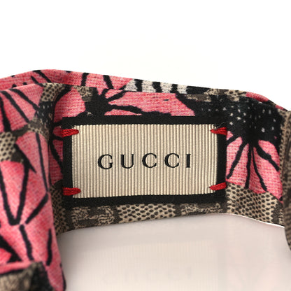 Gucci Silk Monogram Bengal Tiger Print Duchesse Headband Pink 3 of 5