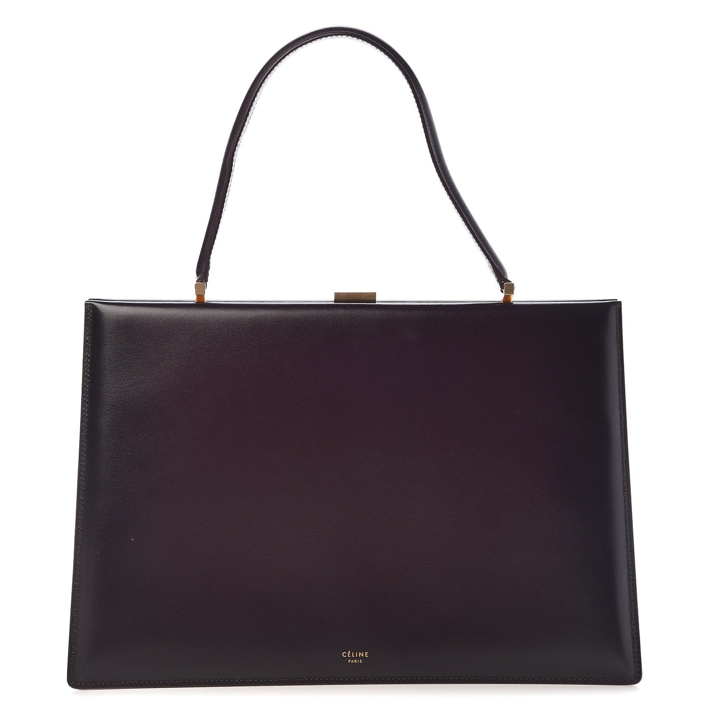 Patina Box Calfskin Medium Clasp Bag Velvet