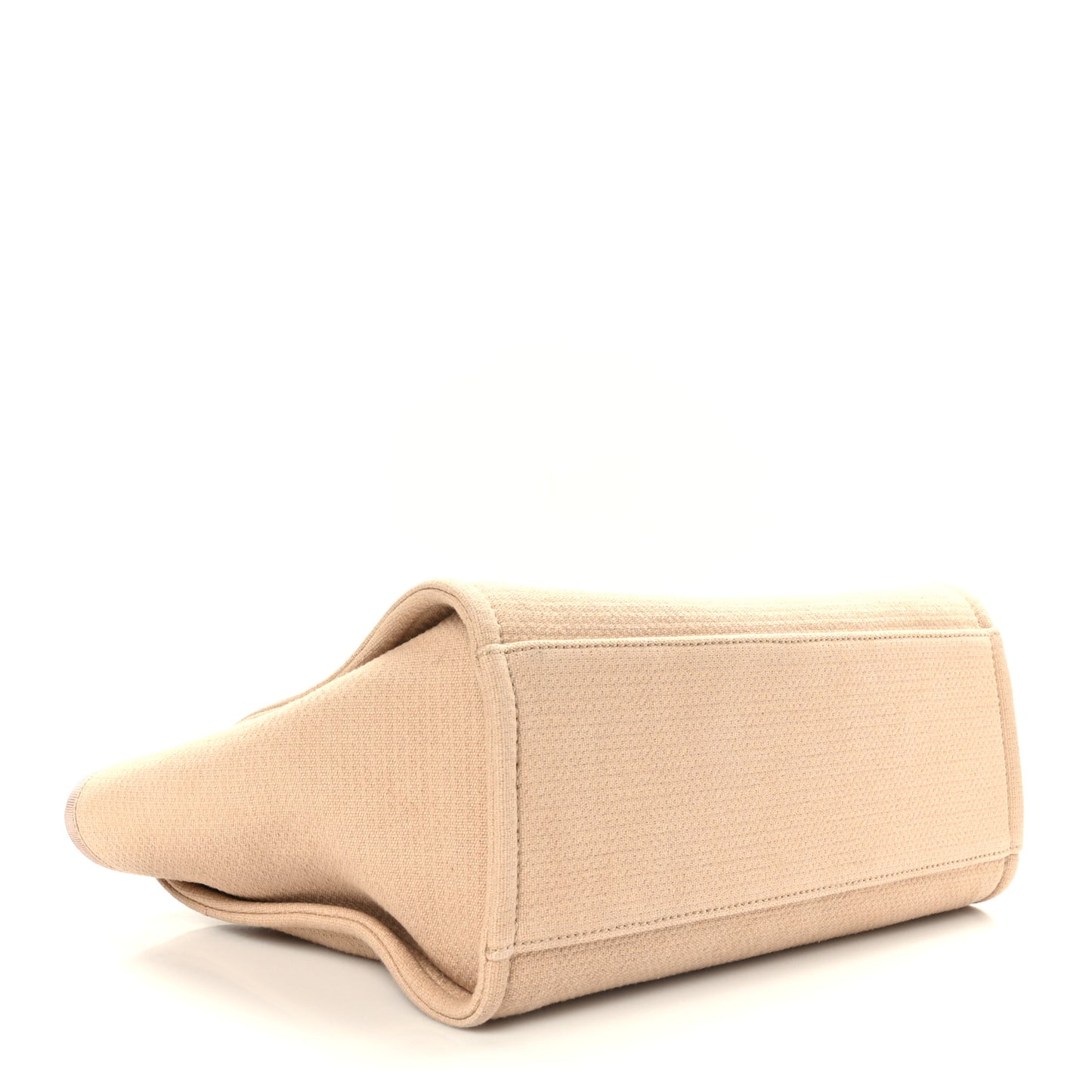 Mixed Fibers Small Deauville Tote Beige