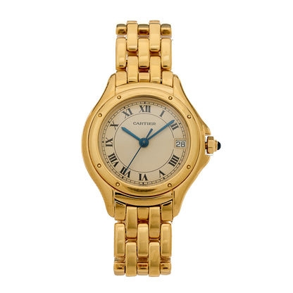 Cartier 18K Yellow Gold 26mm Cougar Quartz Watch 1 of 4